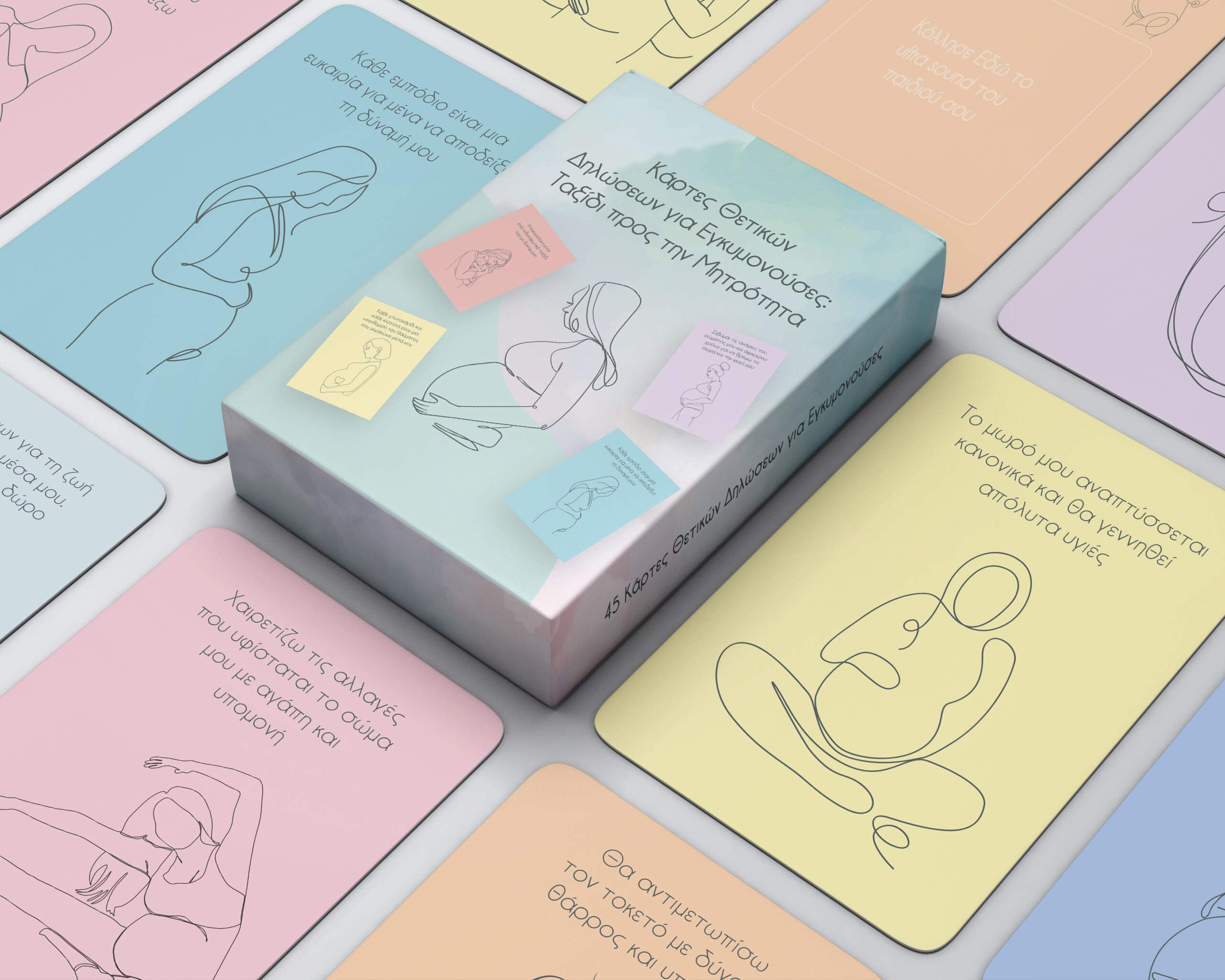 Affirmation Cards for Pregnancy -Greek Affirmation Cards for Pregnancy -Greek